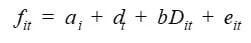two-way fixed-effect regression (TWFE)