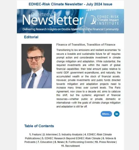 EDHEC-Risk Climate July 2024 Newsletter