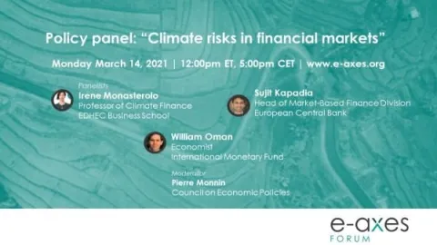 Policy panel: "Climate risks in financial markets" 
