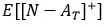 the expected shortfall given a target wealth N are written as 