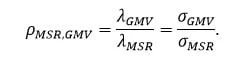 ρ_(MSR,GMV)